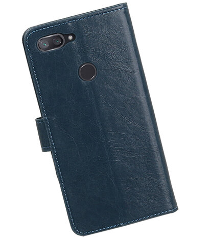 Hoesje voor XiaoMi Mi 8 Lite Pull-Up Booktype Blauw