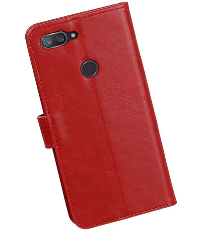 Hoesje voor XiaoMi Mi 8 Lite Pull-Up Booktype Rood