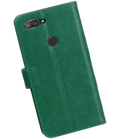 Hoesje voor XiaoMi Mi 8 Lite Pull-Up Booktype Groen