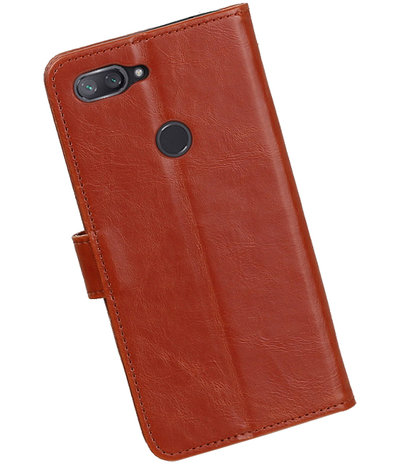 Hoesje voor XiaoMi Mi 8 Lite Pull-Up Booktype Bruin