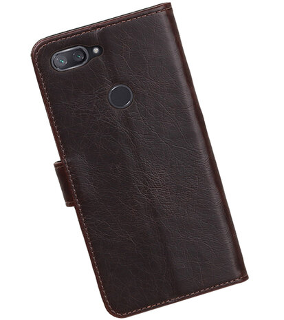 Hoesje voor XiaoMi Mi 8 Lite Pull-Up Booktype Mocca