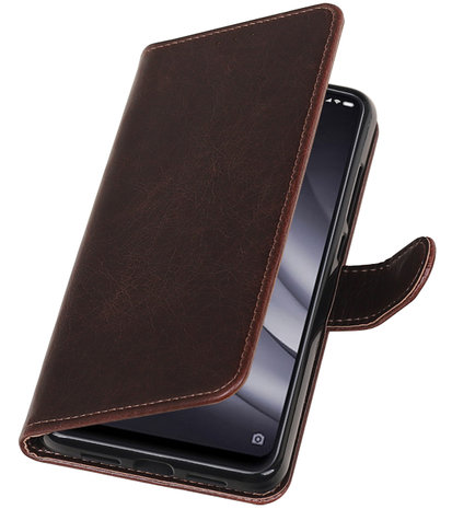 Hoesje voor XiaoMi Mi 8 Lite Pull-Up Booktype Mocca