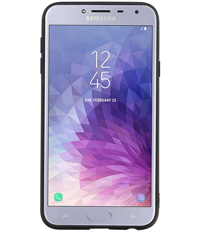 Staand Back Cover 1 Pasjes voor Galaxy J4 Groen