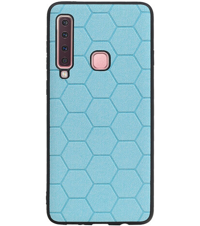 Hexagon Hard Case voor Samsung Galaxy A9 2018 Blauw