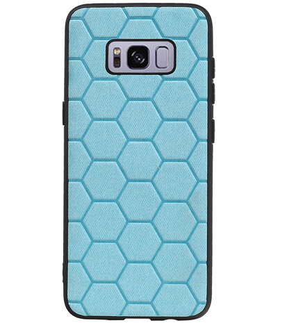 Hexagon Hard Case voor Samsung Galaxy S8 Blauw