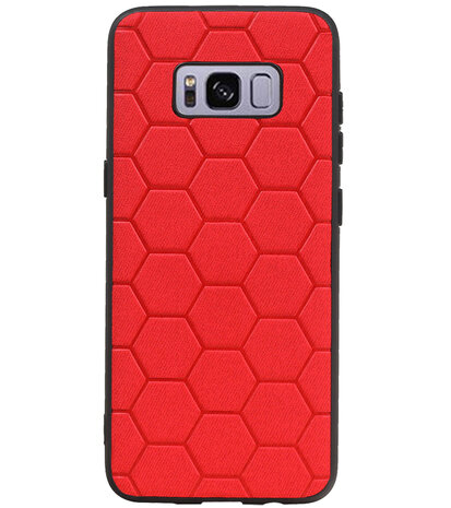 Hexagon Hard Case voor Samsung Galaxy S8 Rood