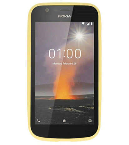 Geel Color TPU Hoesje voor Nokia 1