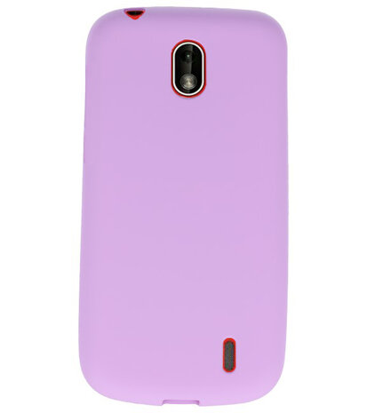 Paars Color TPU Hoesje voor Nokia 1