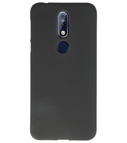Zwart Color TPU Hoesje voor Nokia 7.1