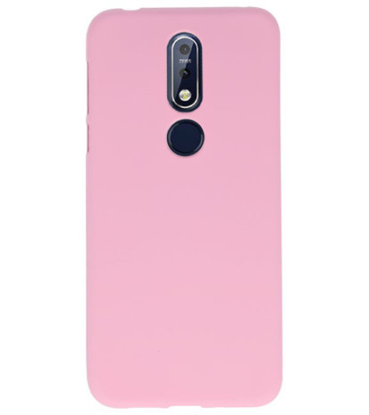 Roze Color TPU Hoesje voor Nokia 7.1