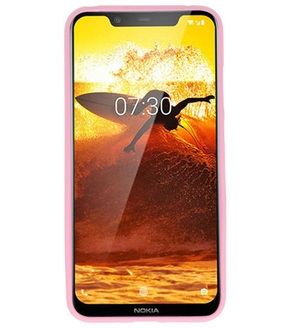 Roze Color TPU Hoesje voor Nokia 8.1