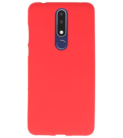 Rood Color TPU Hoesje voor Nokia 3.1 Plus