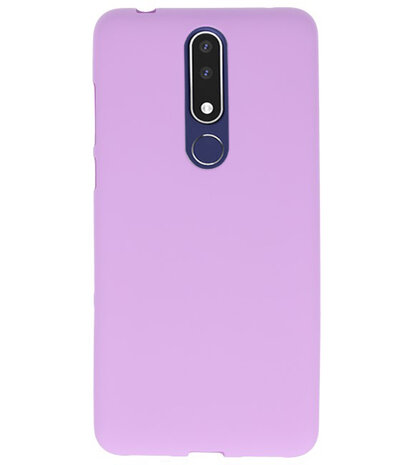 Paars Color TPU Hoesje voor Nokia 3.1 Plus