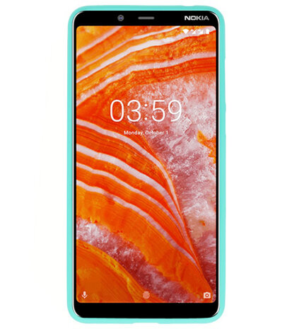 Turquoise TPU Hoesje voor Nokia 3.1 Plus