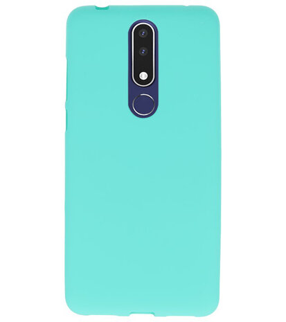 Turquoise TPU Hoesje voor Nokia 3.1 Plus