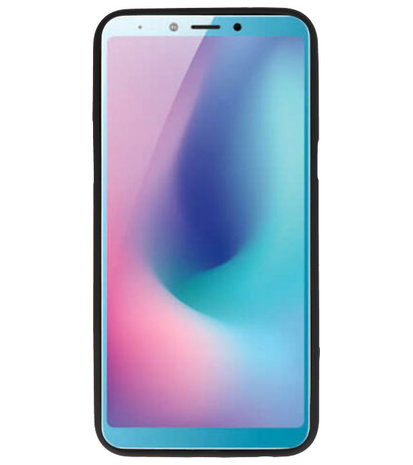 Zwart Color TPU Hoesje voor Samsung Galaxy A6s