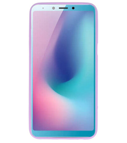 Paars Color TPU Hoesje voor Samsung Galaxy A6s