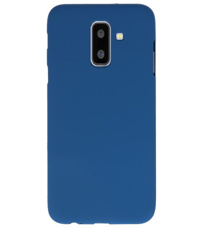 Navy Color TPU Hoesje voor Samsung Galaxy A6 Plus