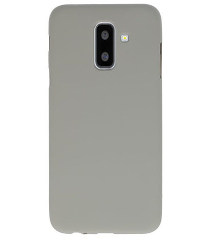 Grijs Color TPU Hoesje voor Samsung Galaxy A6 Plus