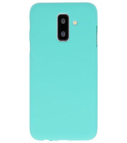 Turquoise Color TPU Hoesje voor Samsung Galaxy A6 Plus