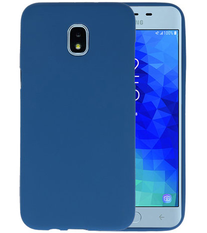 Navy Color TPU Hoesje voor Samsung Galaxy J3 2018