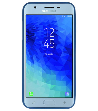 Navy Color TPU Hoesje voor Samsung Galaxy J3 2018