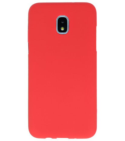 Rood Color TPU Hoesje voor Samsung Galaxy J3 2018