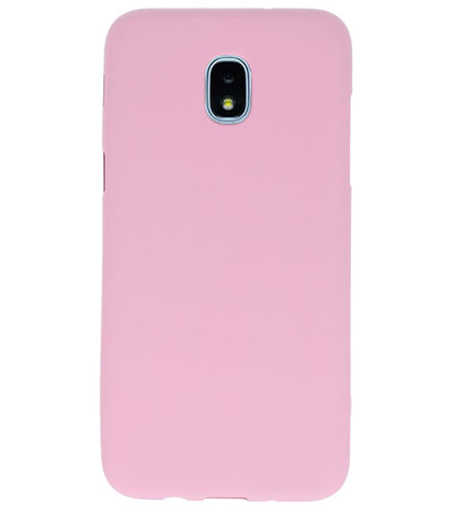 Roze Color TPU Hoesje voor Samsung Galaxy J3 2018