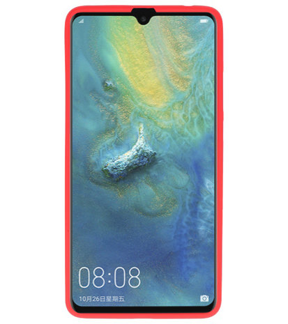 Rood Color TPU Hoesje voor Huawei Mate 20 X