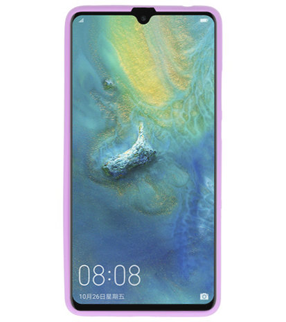 Paars Color TPU Hoesje voor Huawei Mate 20 X