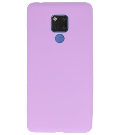 Paars Color TPU Hoesje voor Huawei Mate 20 X