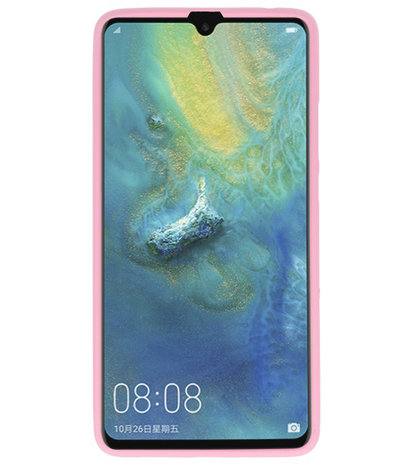Roze Color TPU Hoesje voor Huawei Mate 20 X