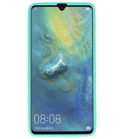 Turquoise Color TPU Hoesje voor Huawei Mate 20 X