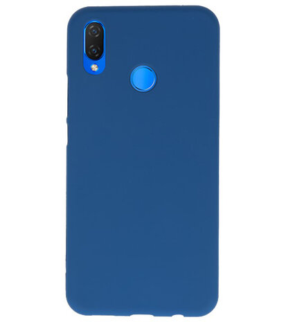 Navy Color TPU Hoesje voor Huawei P Smart Plus