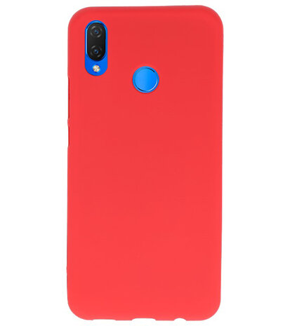 Rood Color TPU Hoesje voor Huawei P Smart Plus
