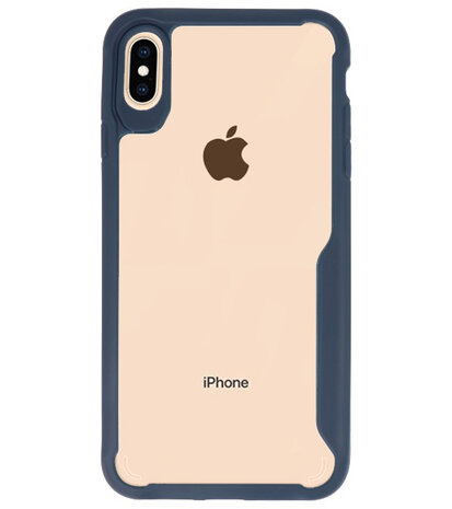 Navy Focus Transparant Hard Cases iPhone XS Max