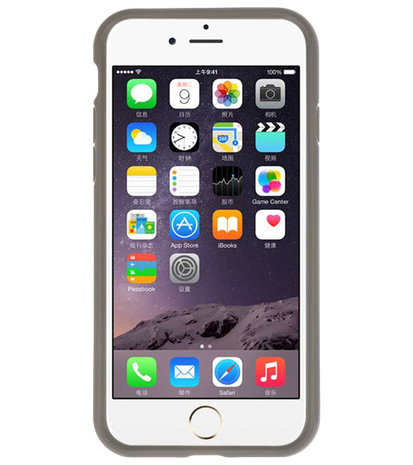 Grijs Focus Transparant Hard Cases voor iPhone 7 / 8