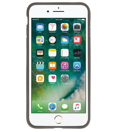 Grijs Focus Transparant Hard Cases voor iPhone 7 / 8 Plus