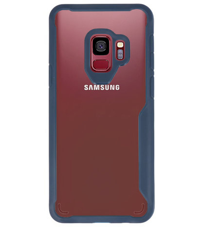 Navy Focus Transparant Hard Cases voor Samsung Galaxy S9