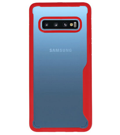 Rood Focus Transparant Hard Cases Samsung Galaxy S10