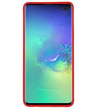 Rood Focus Transparant Hard Cases voor Samsung Galaxy S10 Plus