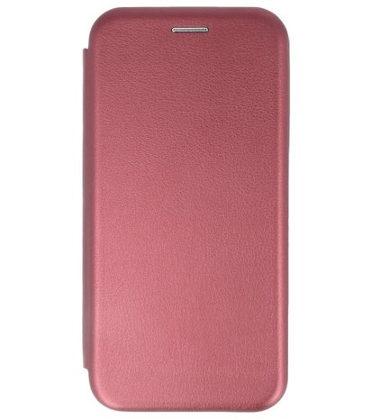 Slim Folio Case voor Galaxy J6 2018 Bordeaux Rood