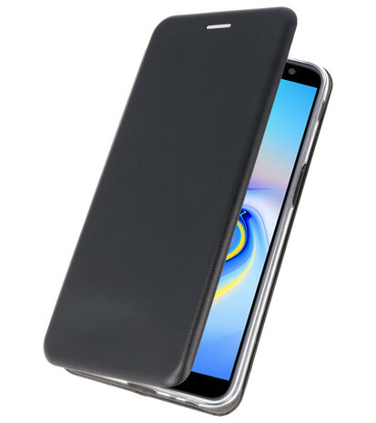 Zwart Slim Folio Case voor Samsung Galaxy J6 Plus