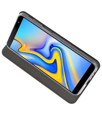 Zwart Slim Folio Case voor Samsung Galaxy J6 Plus
