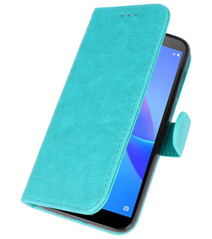 Bookstyle Wallet Cases Hoesje voor Huawei Y5 Lite 2018 Groen