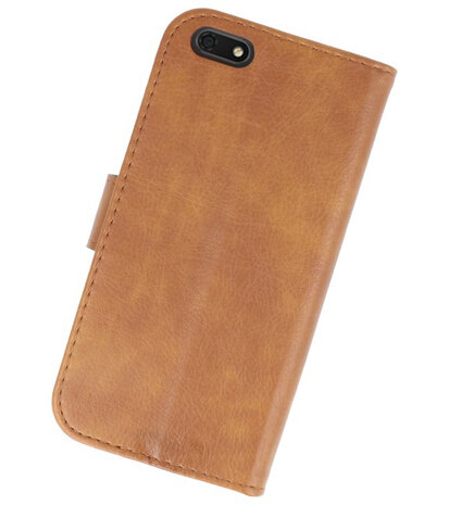 Bookstyle Wallet Cases Hoesje voor Huawei Y5 Lite 2018 Bruin