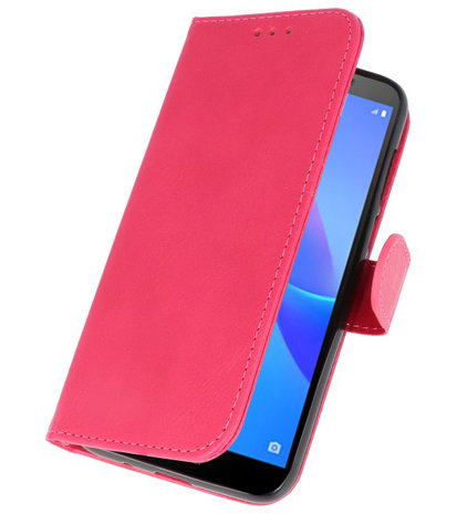Bookstyle Wallet Cases Hoesje voor Huawei Y5 Lite 2018 Roze