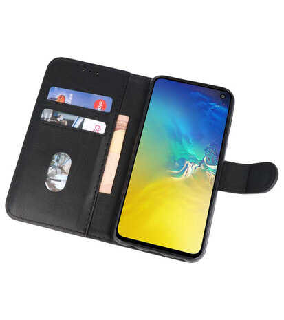 Bookstyle Wallet Cases Hoesje voor Samsung  GalaxyS10e Zwart