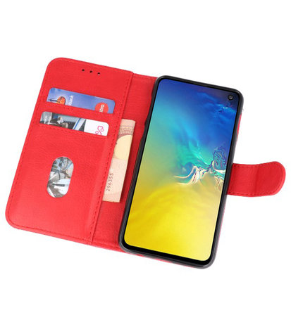 Bookstyle Wallet Cases Hoesje voor Samsung Galaxy S10e Rood