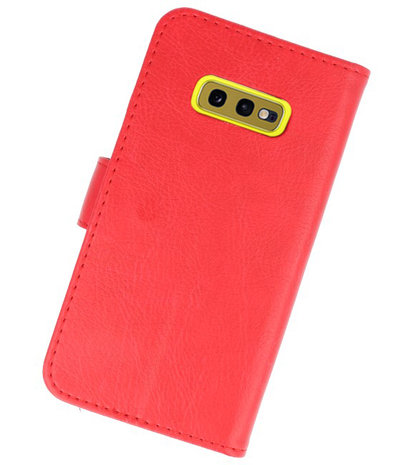 Bookstyle Wallet Cases Hoesje voor Samsung Galaxy S10e Rood